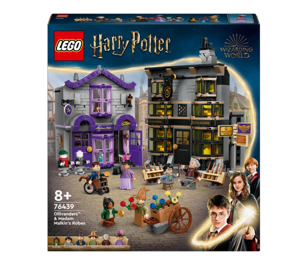 LEGO HARRY POTTER 76439 Sklepy Ollivandera i Madame Malkin - 1248465 - zdjęcie